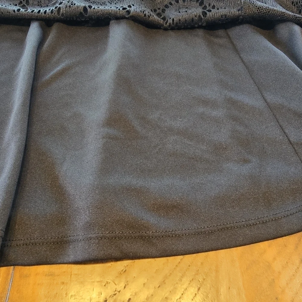 Joan Rivers Black Lace Sleeveless A-line Dress 12 - Picture 5 of 8
